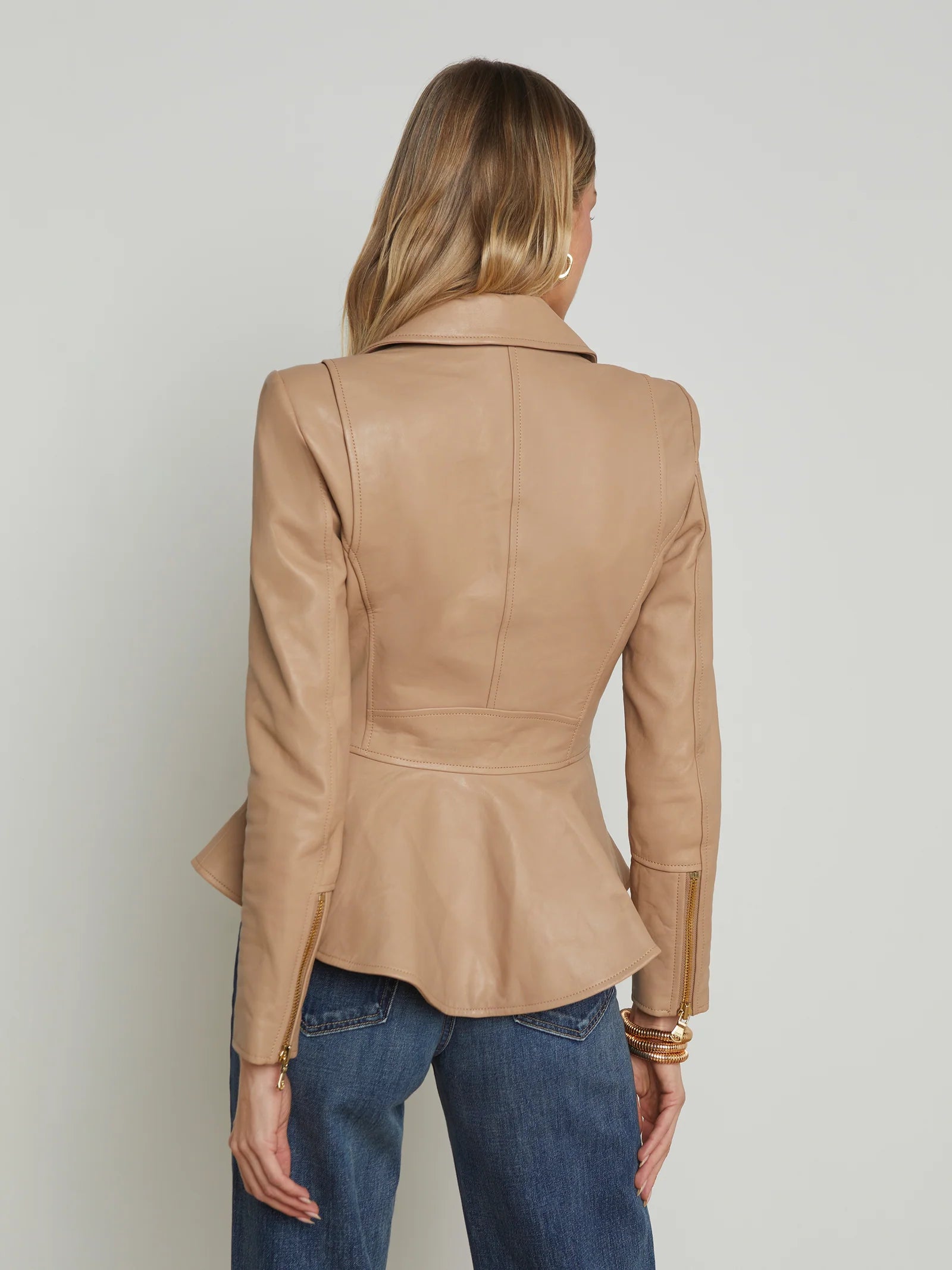 Lyric Peplum Biker Jacket