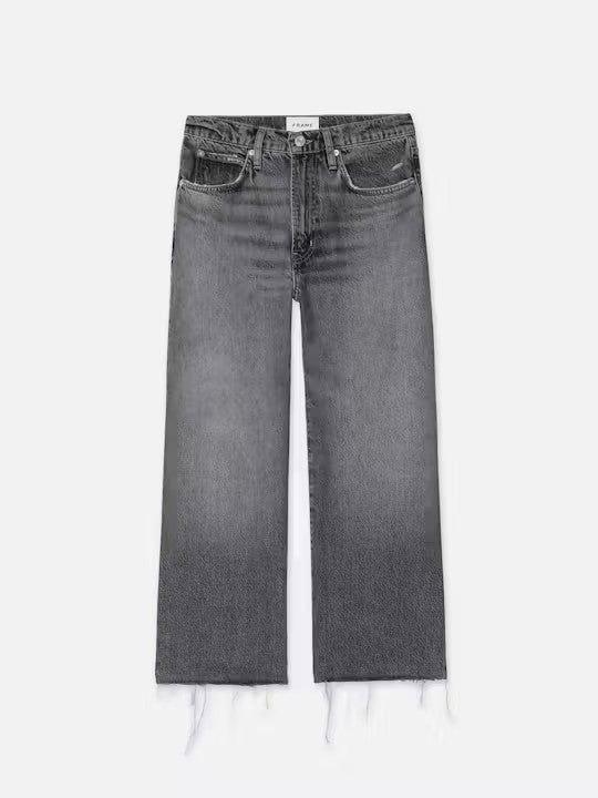 Relaxed Straight Raw Fray Jean