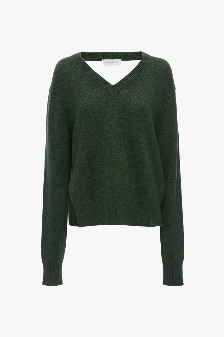 Convertible V-Neck Jumper