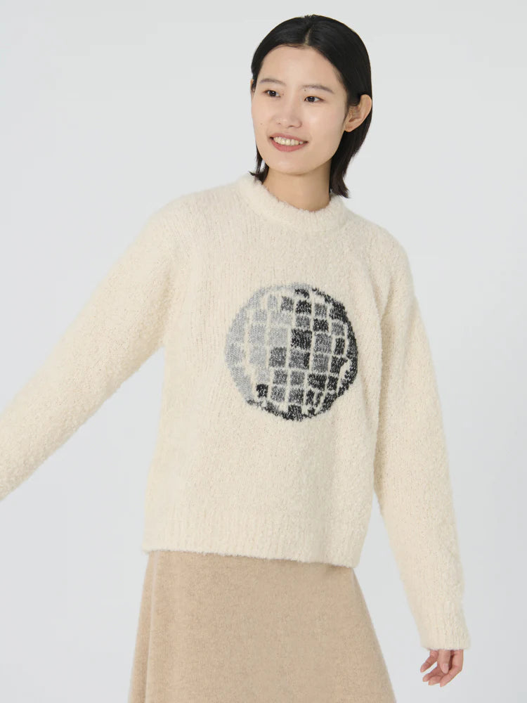 Hand Knit Disco Ball Sweater