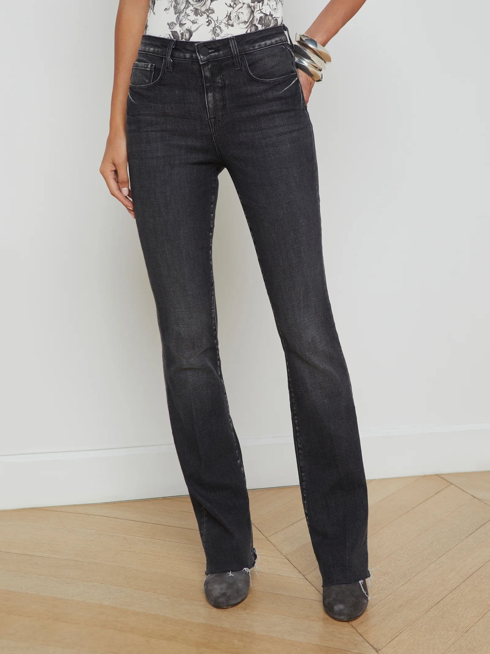 Ruth High Rise Straight Raw Jean