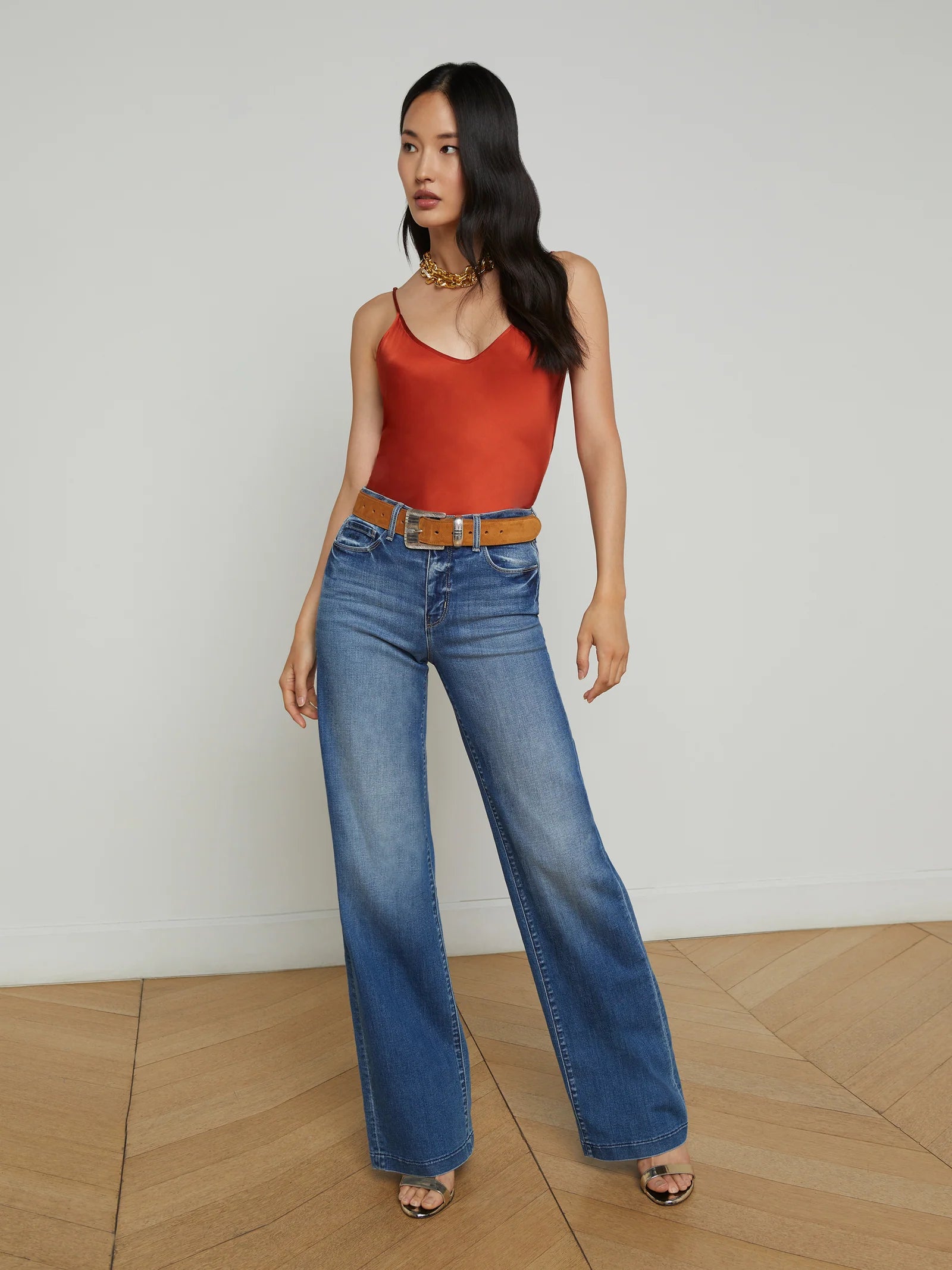 Clayton High Rise Wide Leg Jean