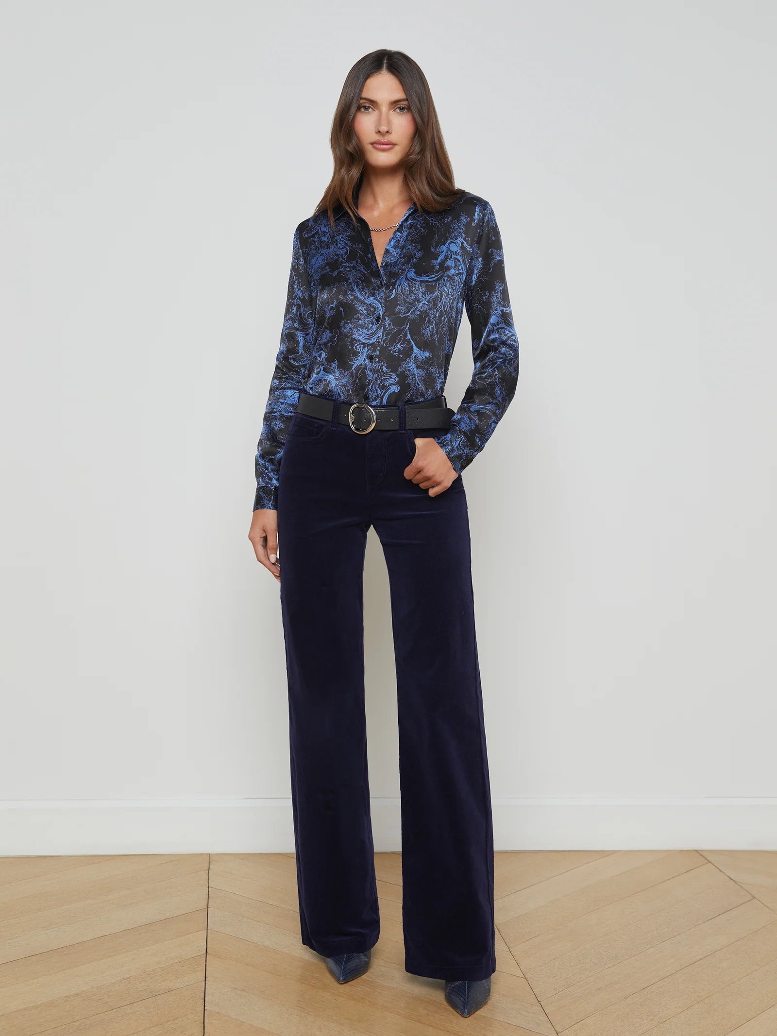 Clayton High Rise Wide Leg Pant