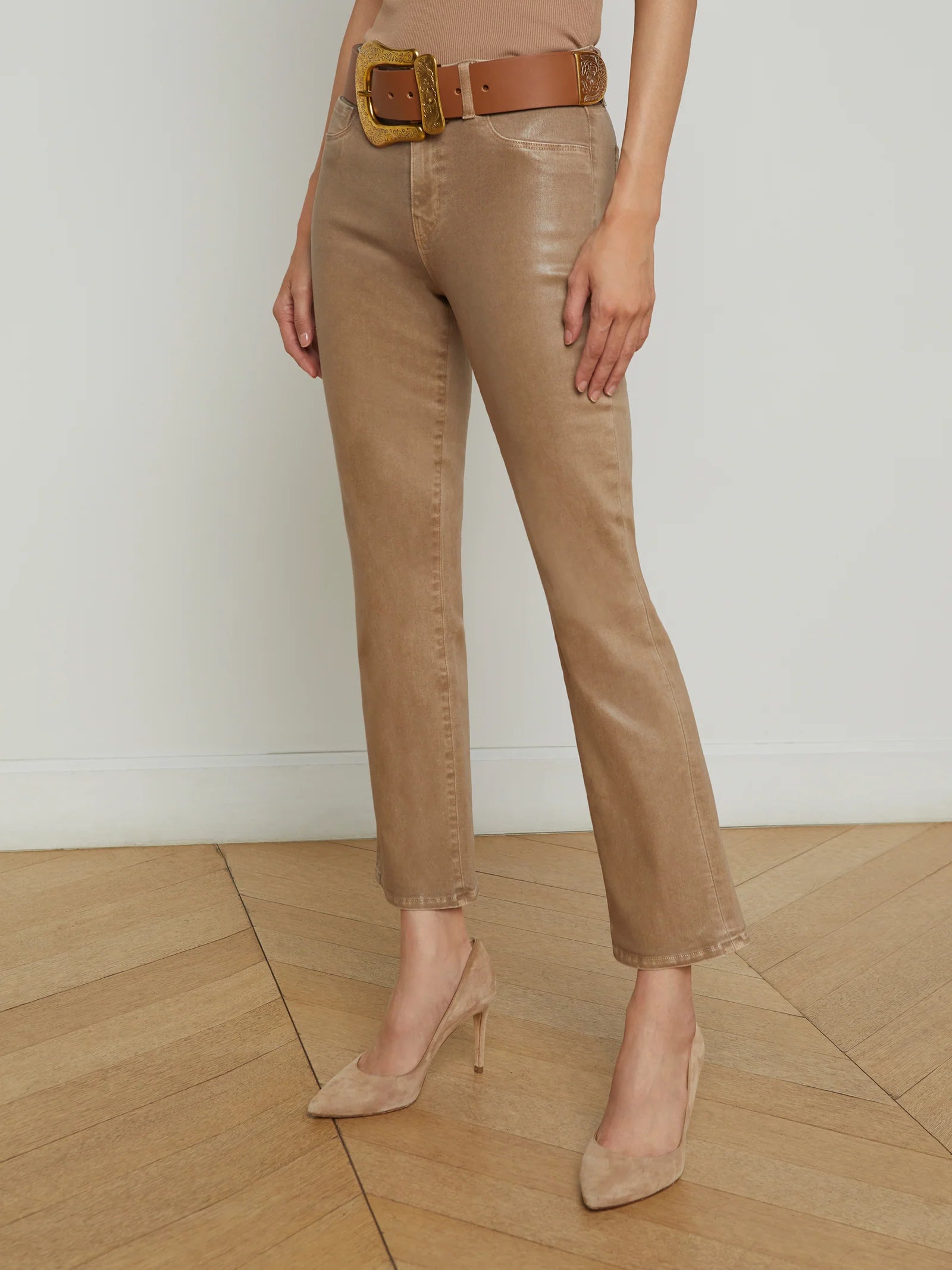 Tati High Rise Crop Micro Boot Pant