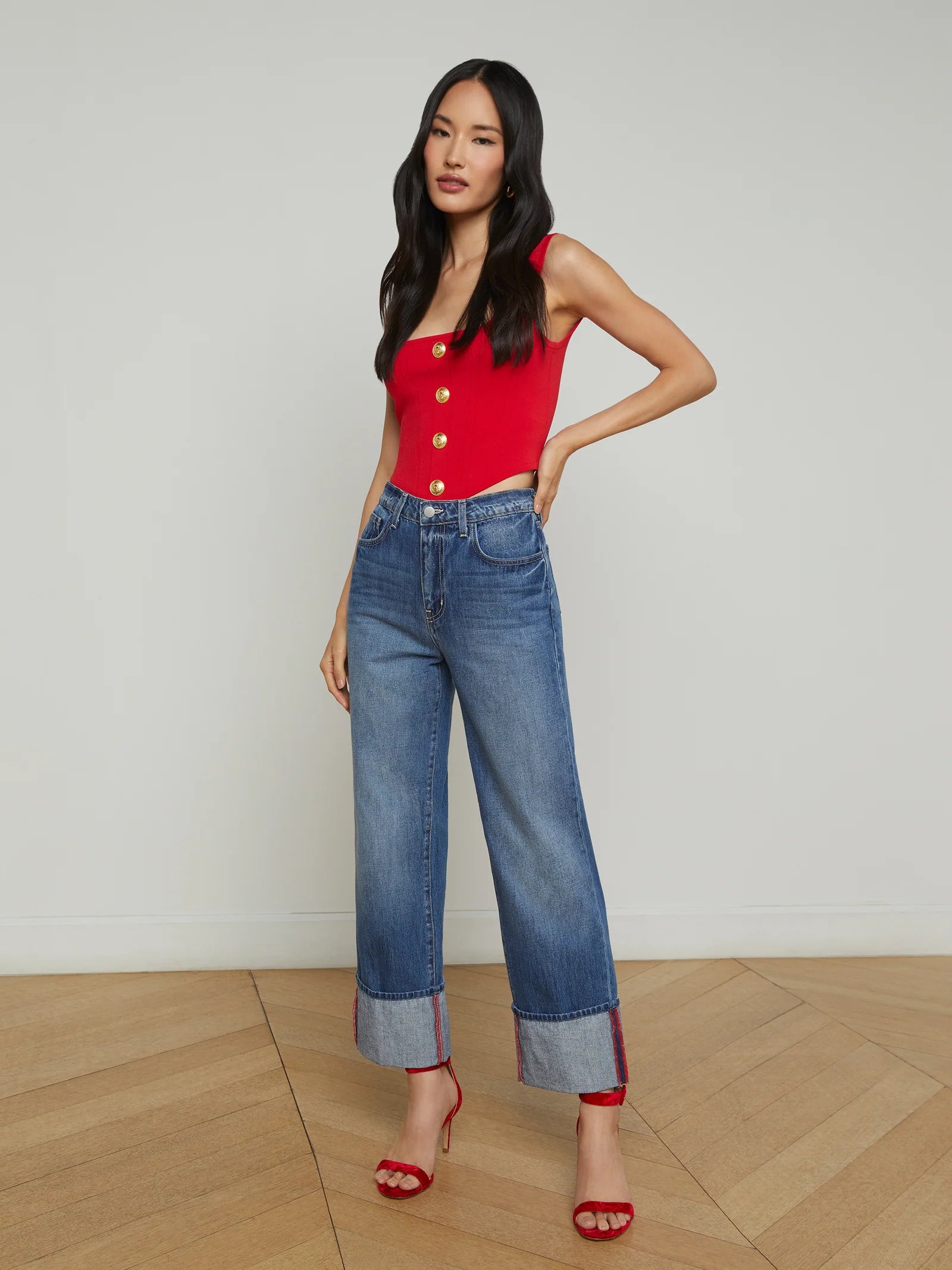 Leighton Cuff Stovepipe Jean