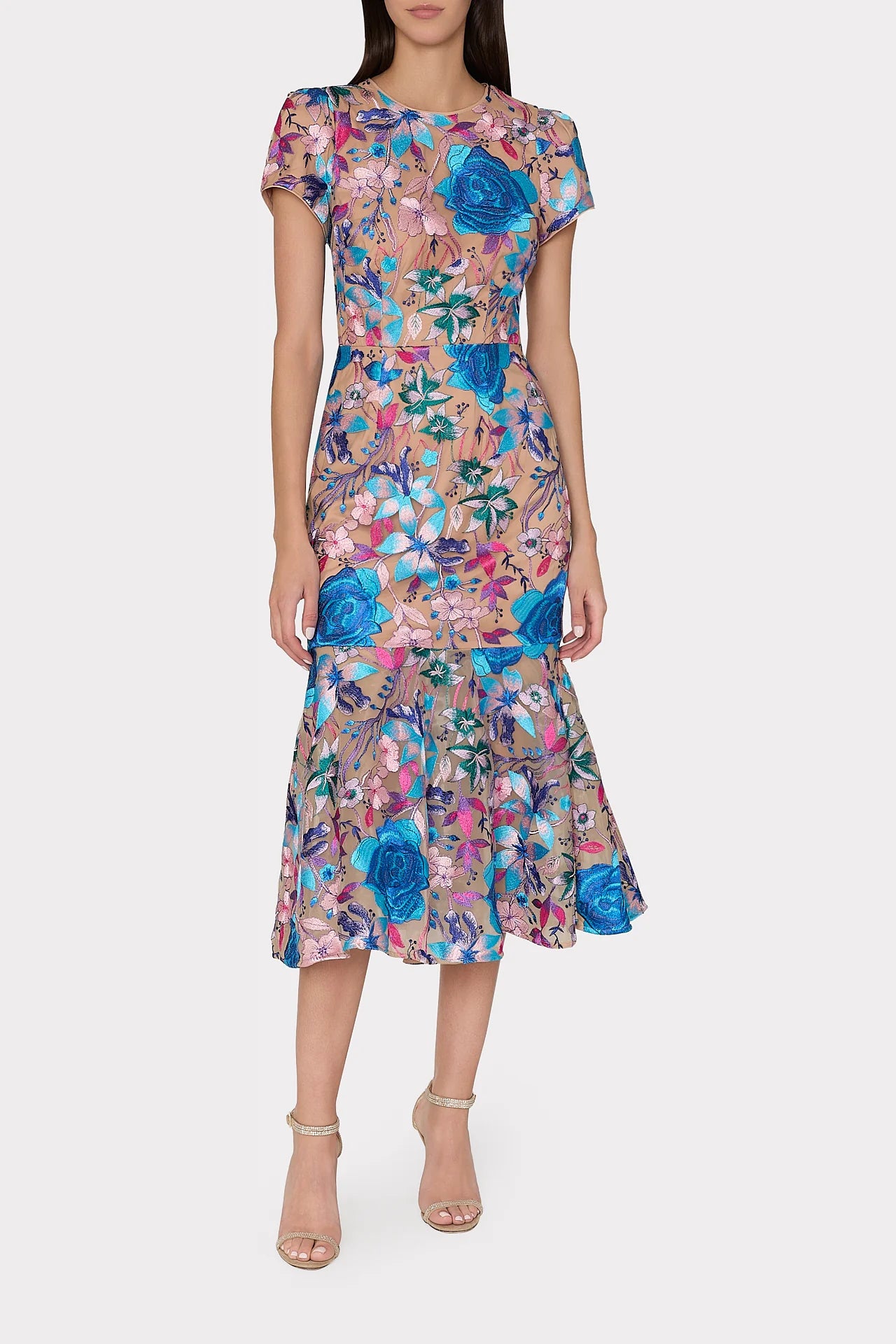 Tahlia Fall Floral Embroidered Dress