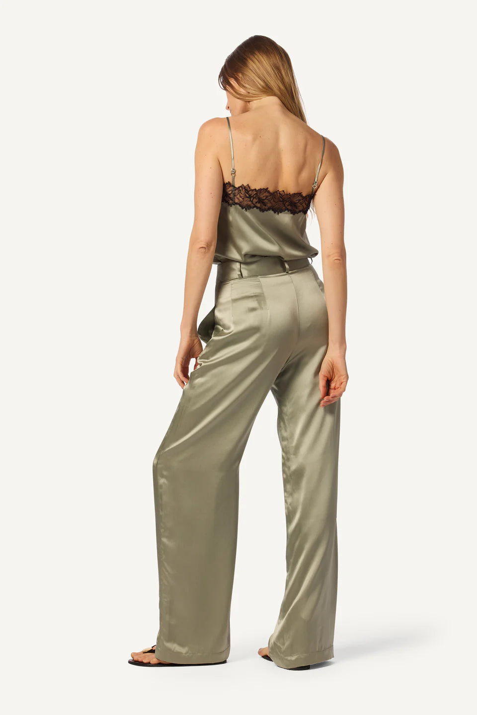 Leeland B Flat Front Pleated Trousers w/Lining