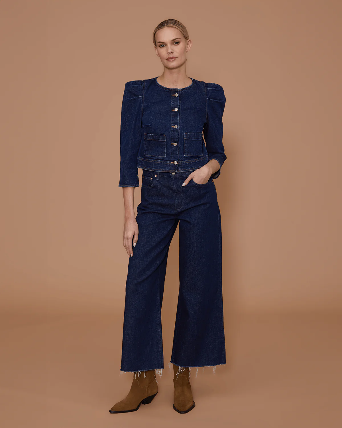 Juliette Wide-Leg Ankle Jean