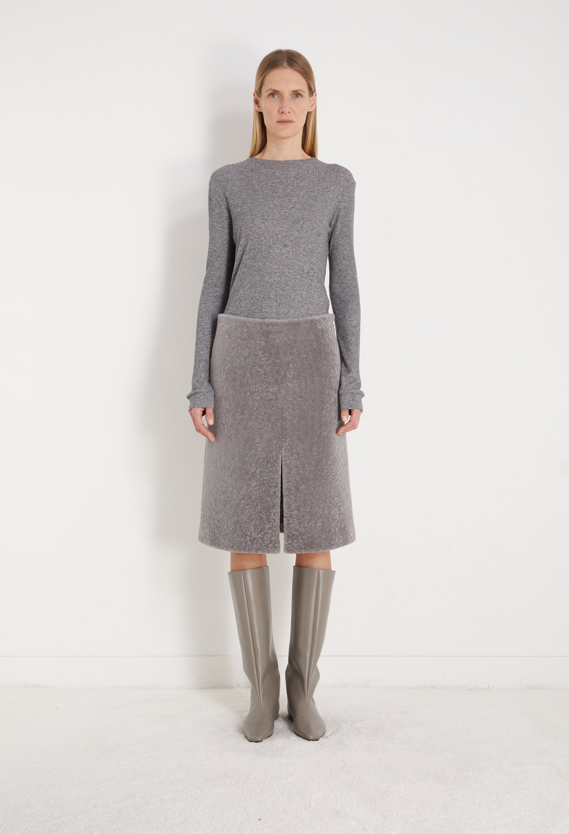 Elara Shearling Skirt