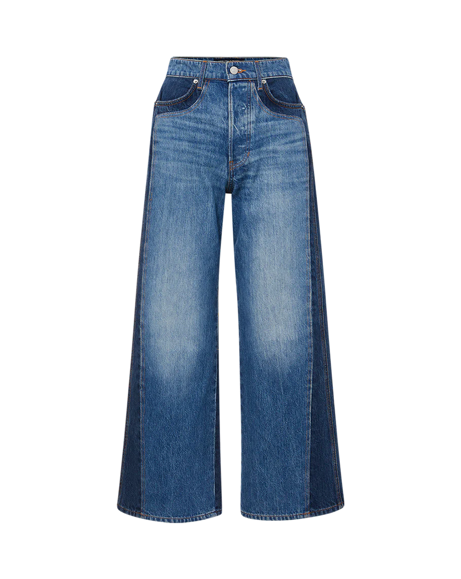 Taylor Cropped High Rise Wide Jean