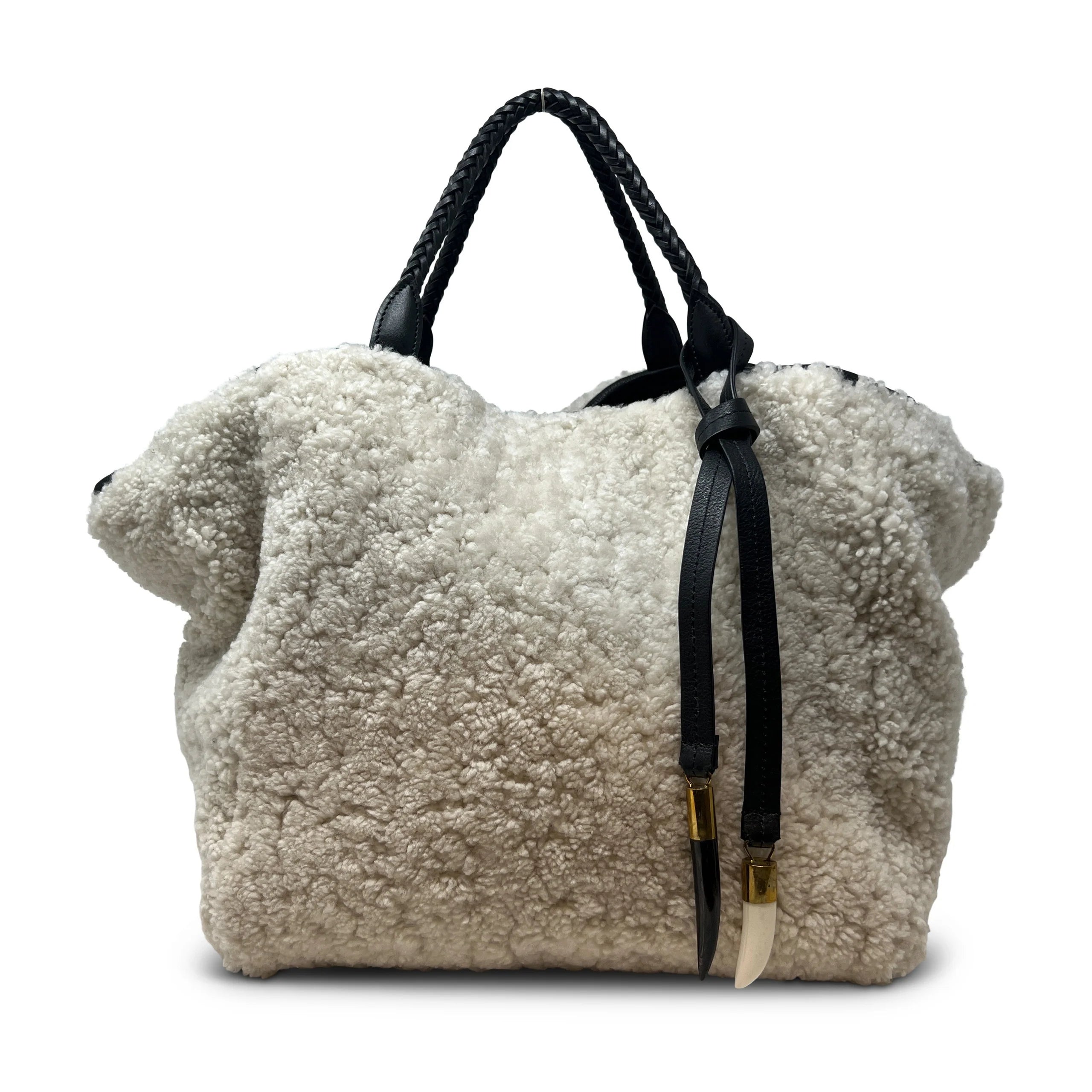 Shearling Square Tote