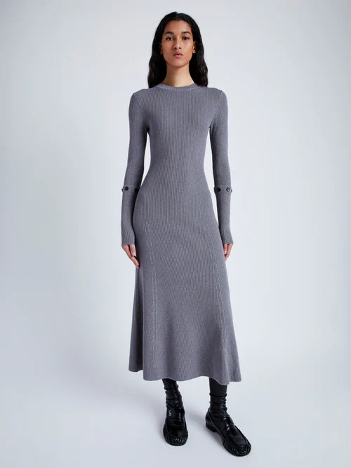 Jocelyn Dress in Midweight Viscose Rib Knit