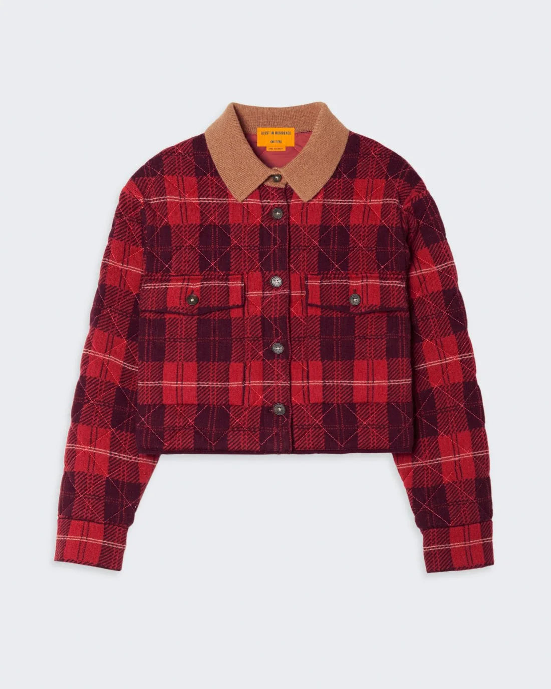 Tartan Cropped Jacket In Cashmere Blend