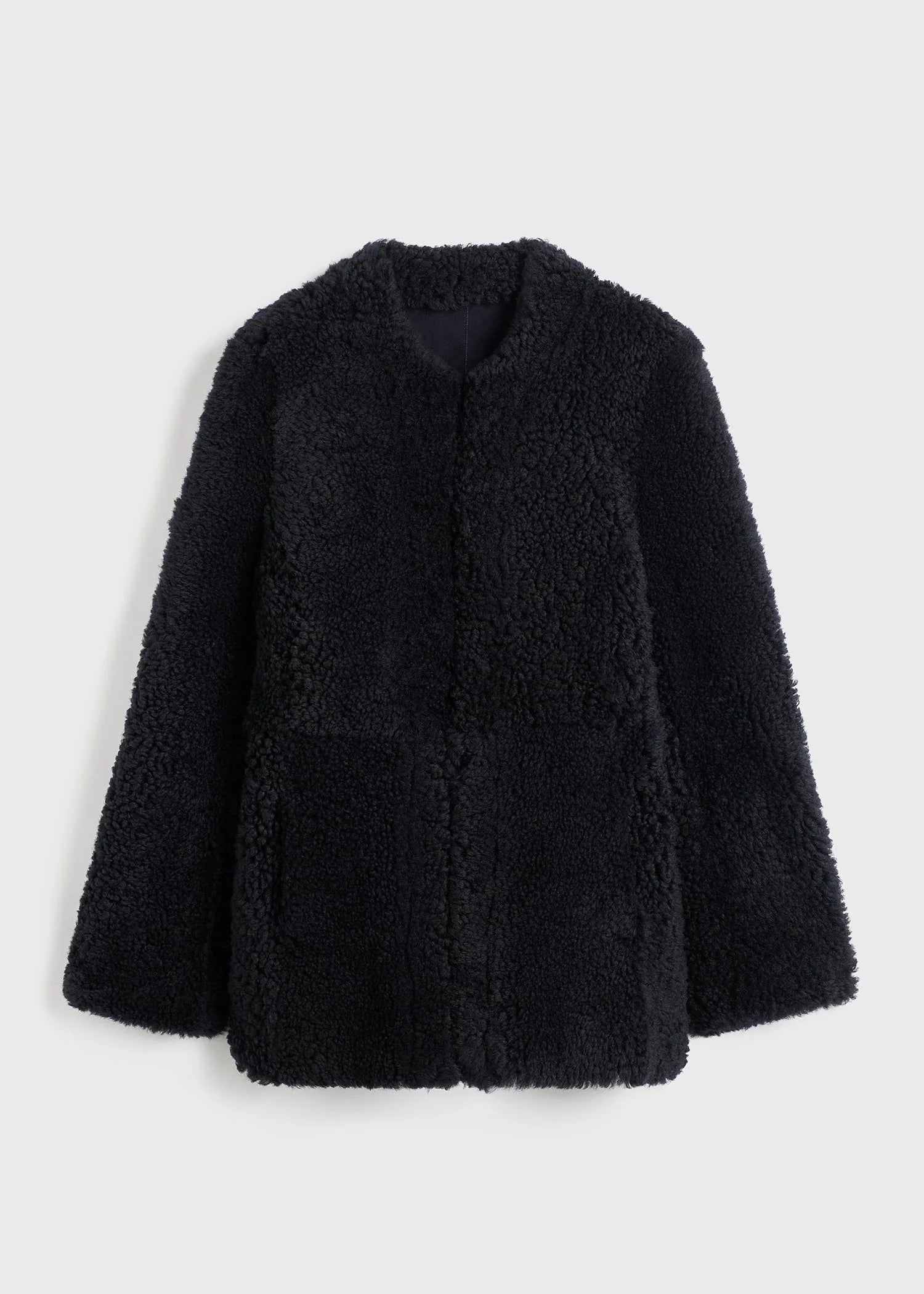 Cinched Shearling Jacket