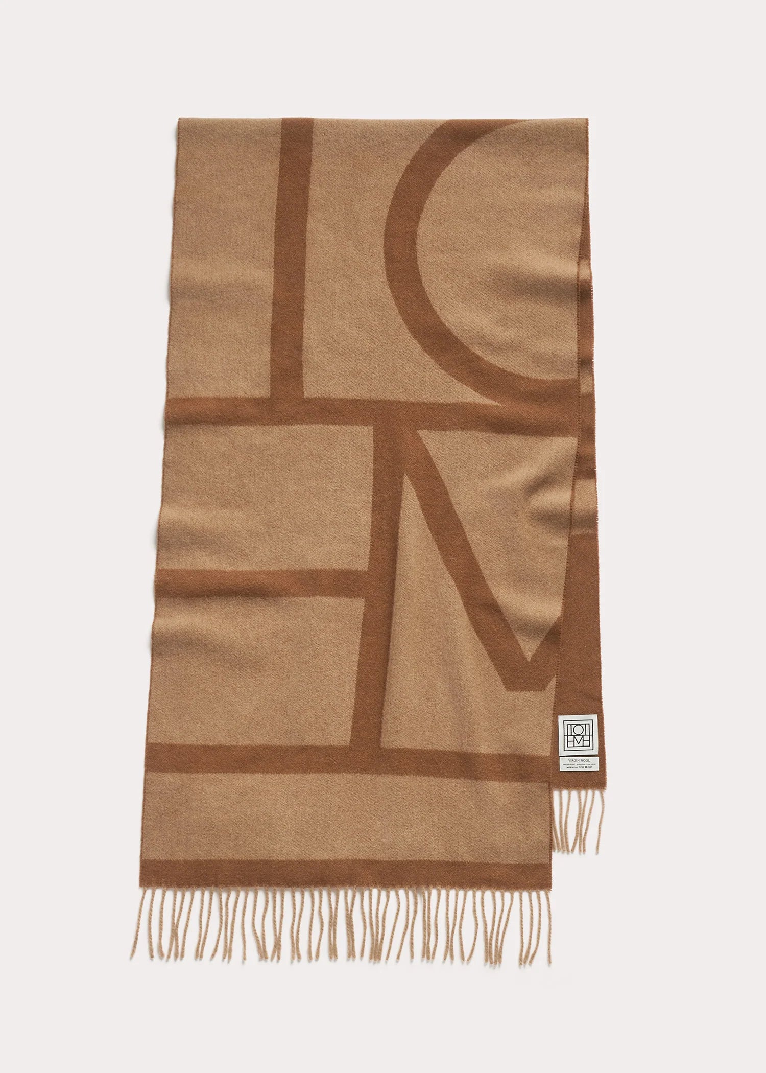 Monogram Jacquard Wool Scarf