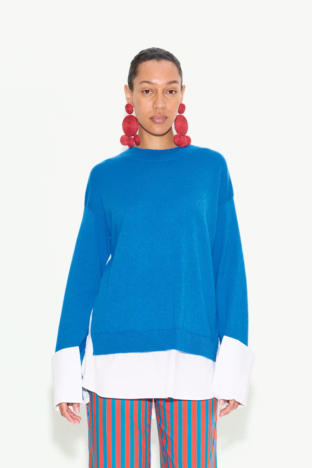 Pip Poplin Combo Sweater