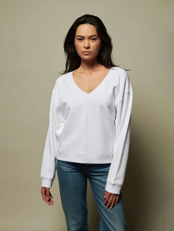 Wyatt Oversized V-Neck Sweatshirt