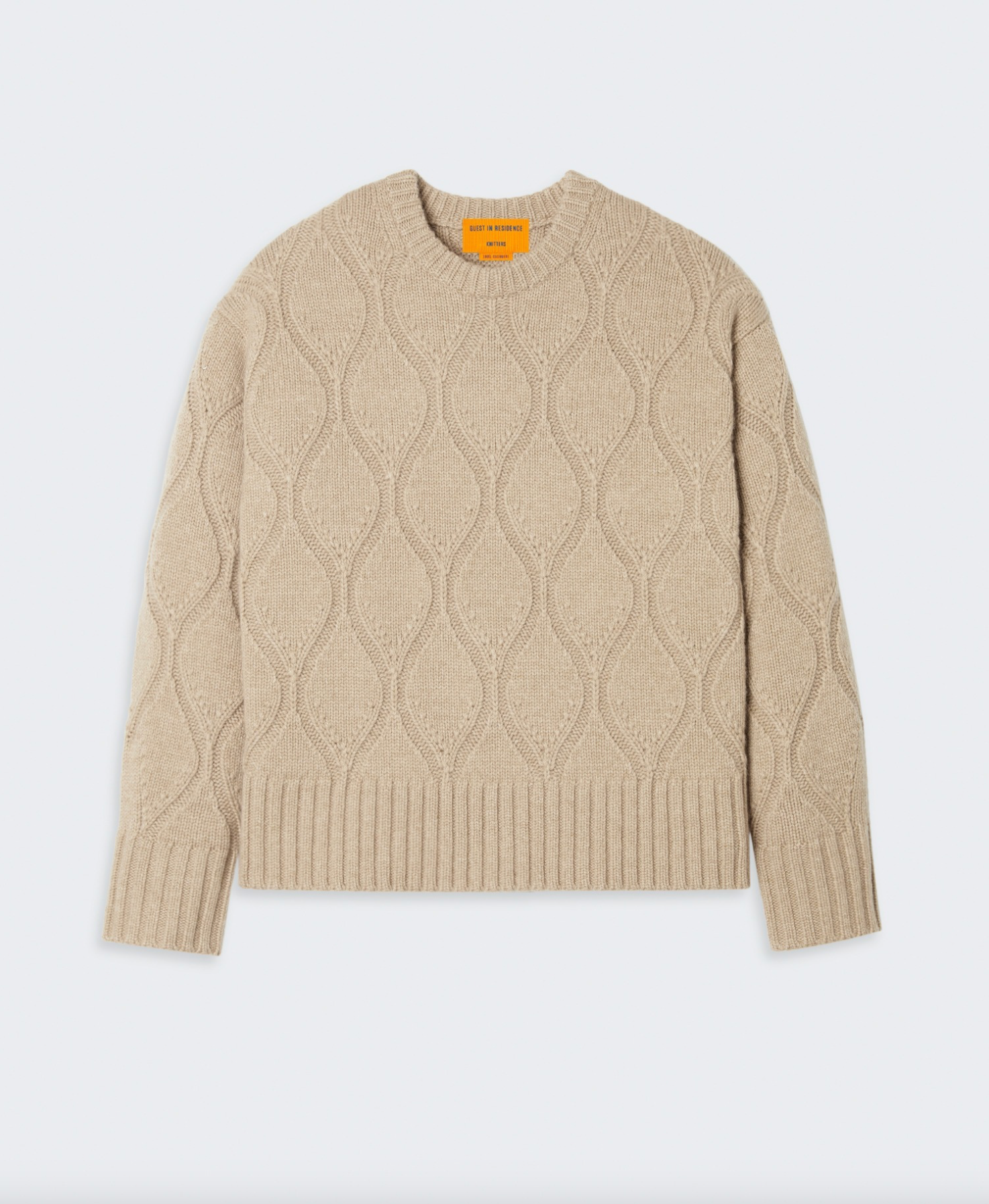 Wavy Cozy Crew In Cashmere