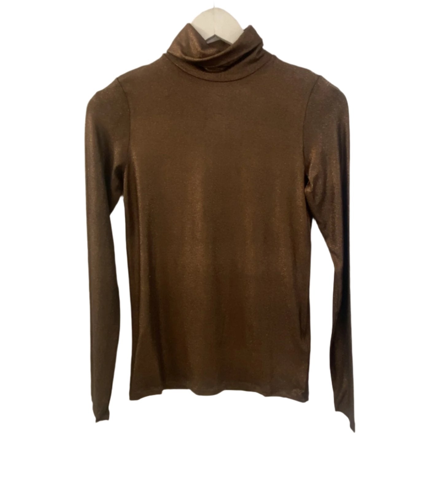 Soft Touch Metallic L/S Turtleneck