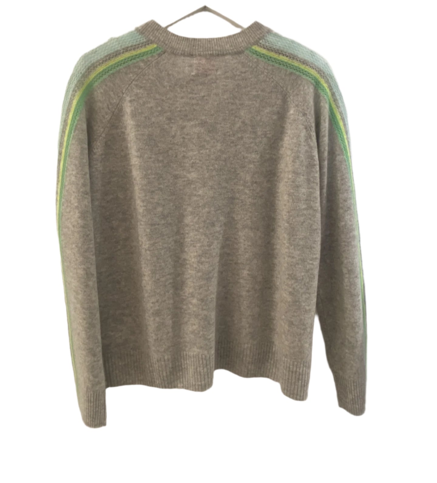 Brodie Mesh Stripe V-Neck Sweater