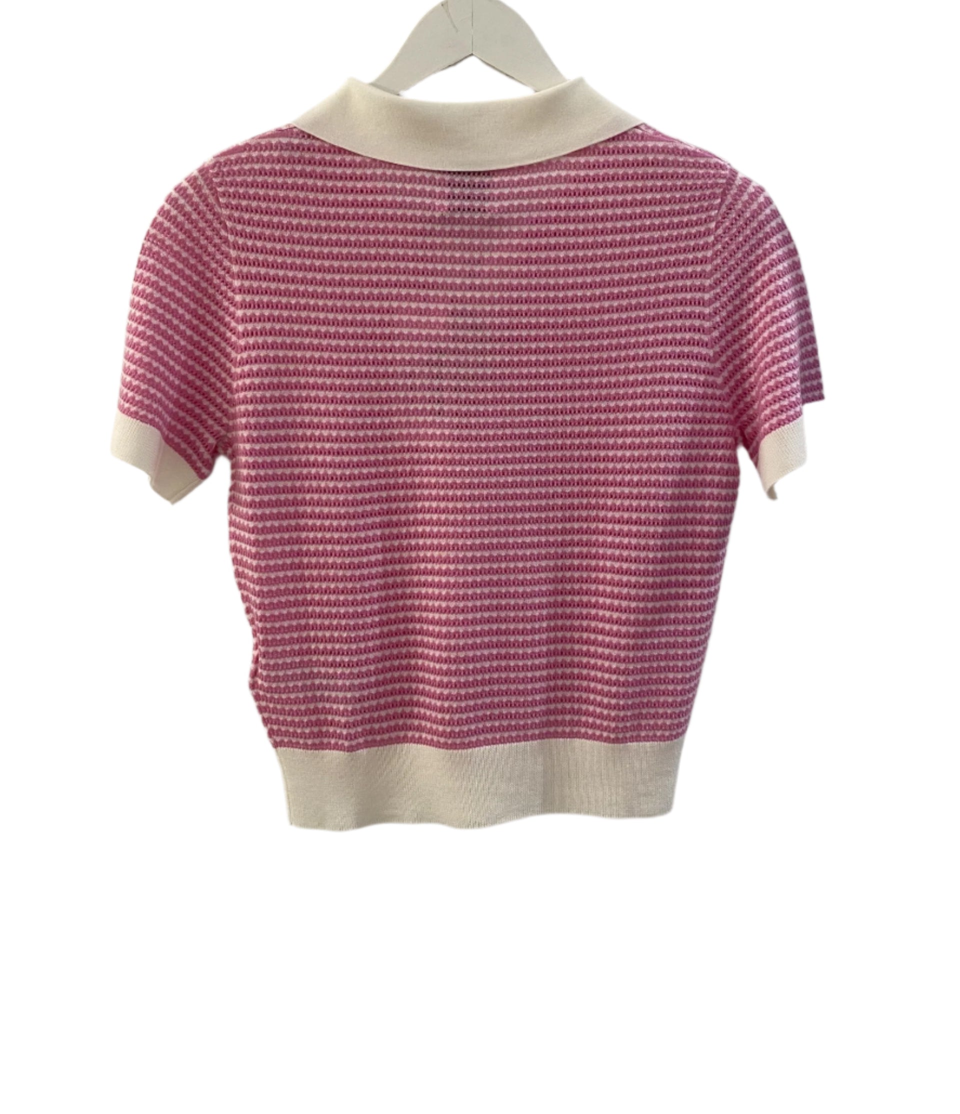 Short Sleeve Polo Neck Sweater