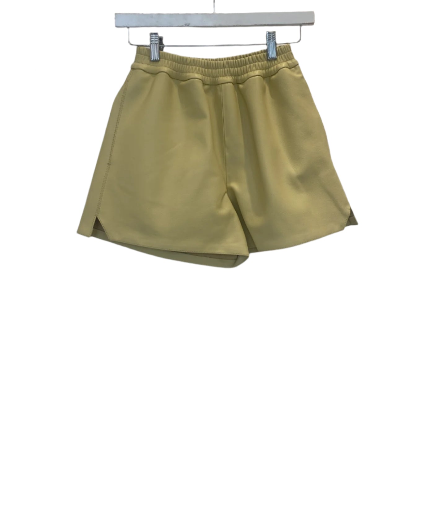 Yulia Lamb Butter Leather Shorts