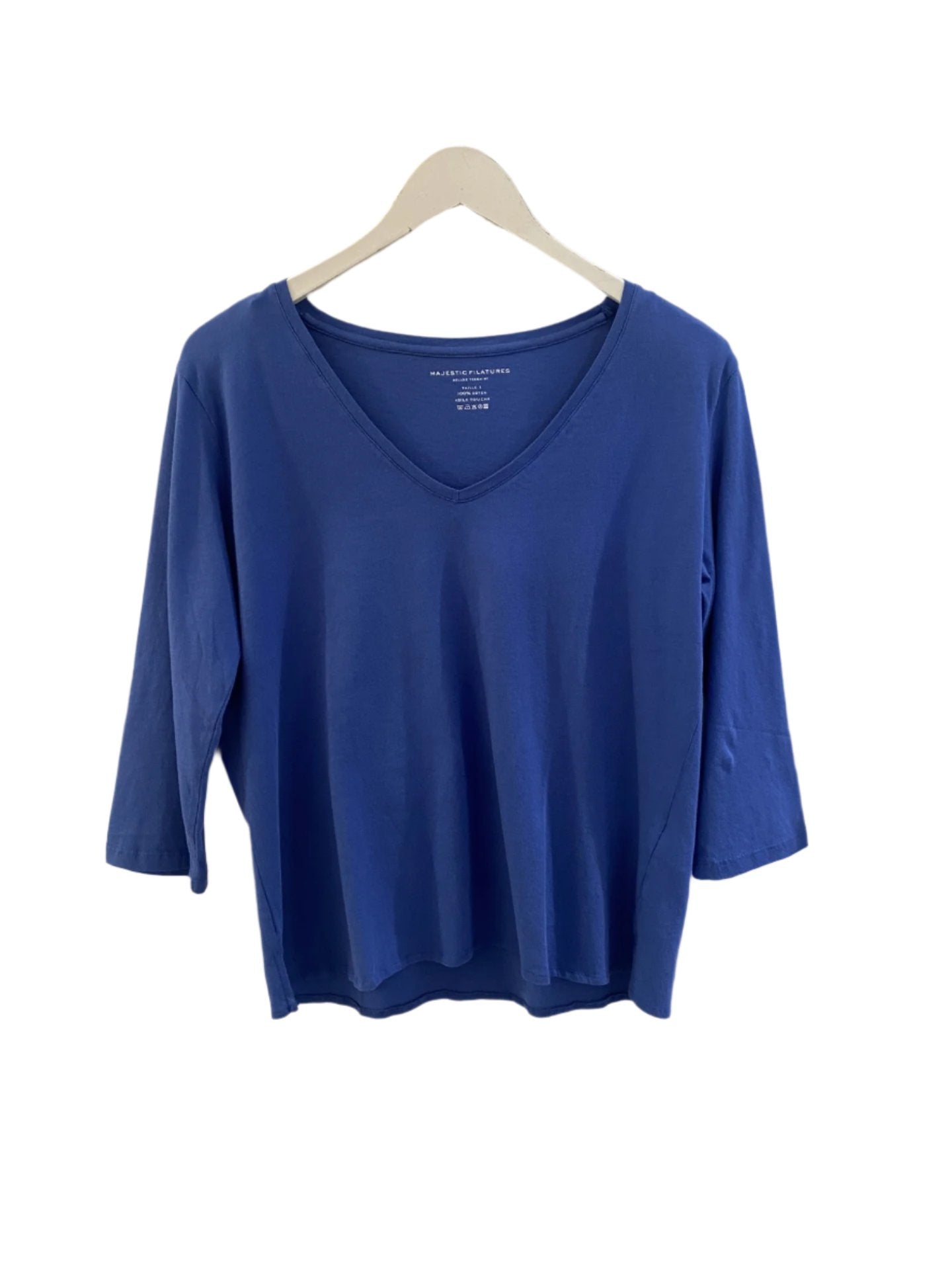 Silk Touch 3/4 V-Neck Top