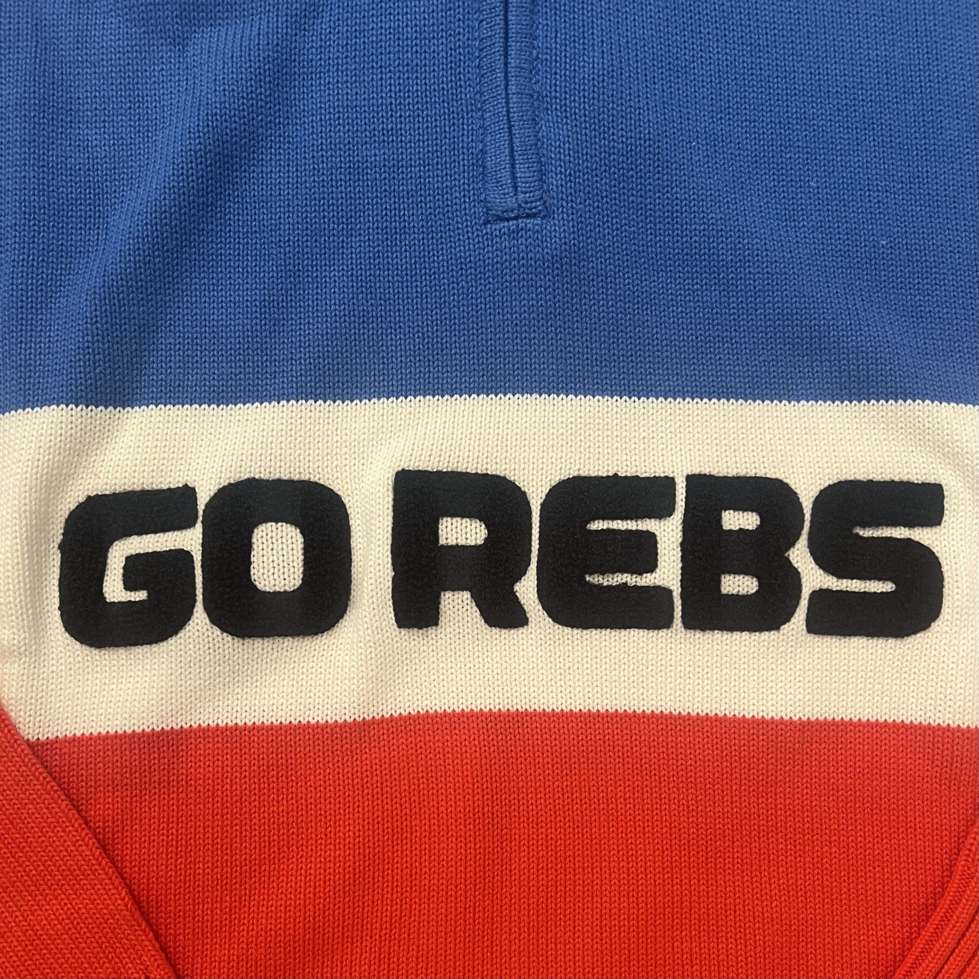 Go Rebs Quarter Zip Sweater