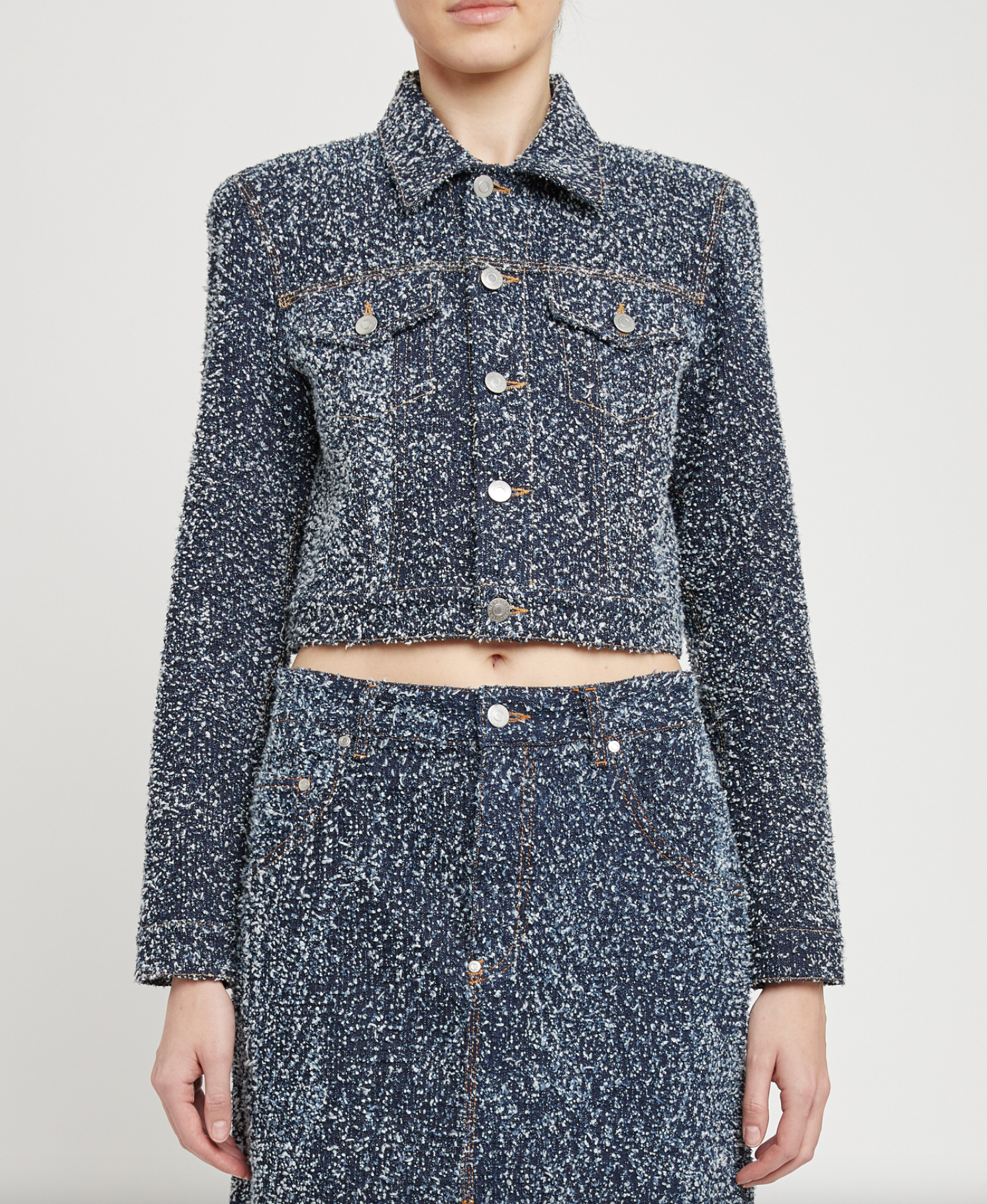 Boucle Denim Jacket