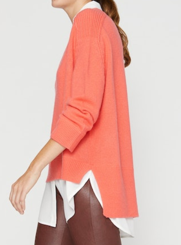 Brochu Walker V-Neck Layered Pullover